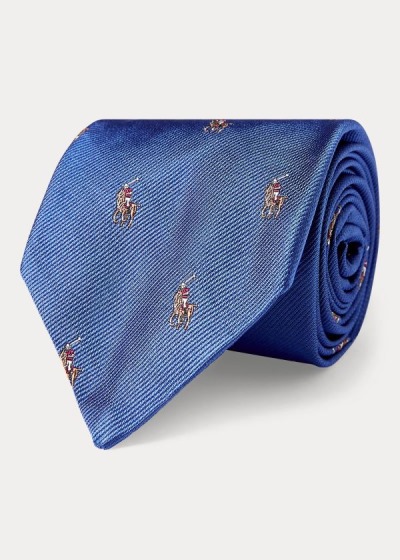 Men's Polo Ralph Lauren Polo Player Silk Narrow Ties | 290567RMD